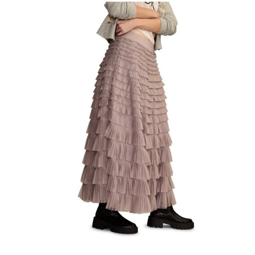 Lucky Brand Tulle Ruffle Maxi Skirt - Picture 4 of 9